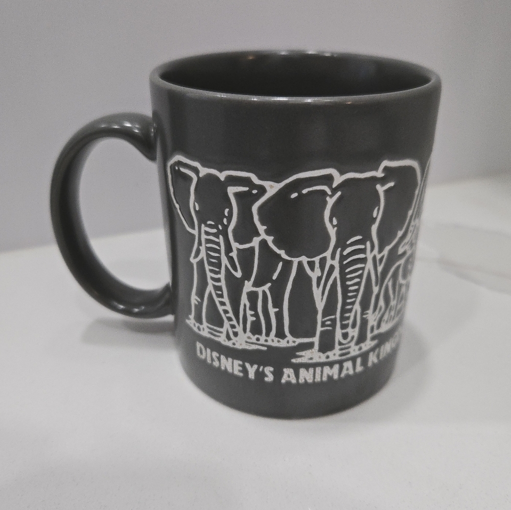 Disney's Animal Kingdom Gray Mug Elephants